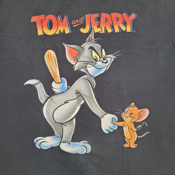 Tom-And-Jerry Shirt XL/2XL 25x29 Black - Picture 7 of 12